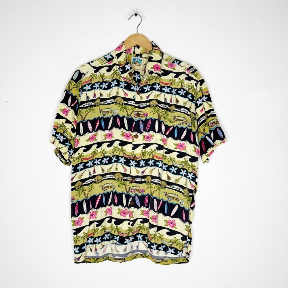 Vintage Kahala Ron Anderson Hawaiian Shirt Rayon Size Medium Rare